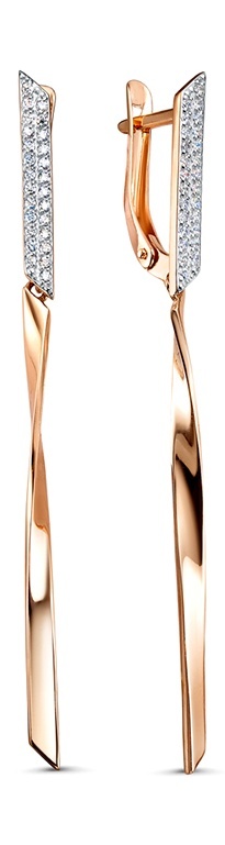 

Серьги из золота Kari Jewelry 231740, фианит, 231740