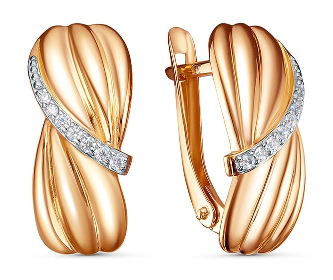 

Серьги из золота Kari Jewelry 231737, фианит, 231737