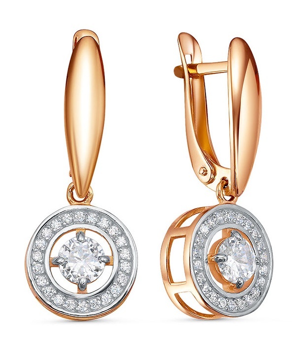 

Серьги из золота Kari Jewelry 231734, фианит, 231734