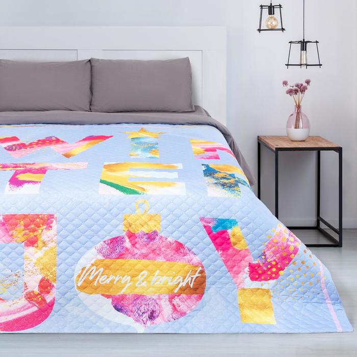 

Покрывало евро Этель Winter Joy 230х210см микрофибра, Голубой, евро, Winter Joy, 230х210 см, микрофибра