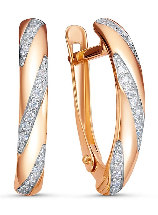 

Серьги из золота Kari Jewelry 231733, фианит, 231733