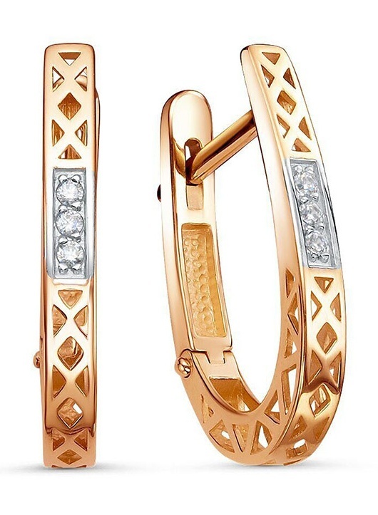 

Серьги из золота Kari Jewelry 231730, фианит, 231730