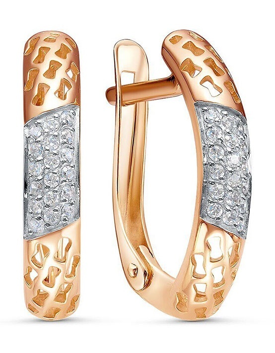 

Серьги из золота Kari Jewelry 231729, фианит, 231729