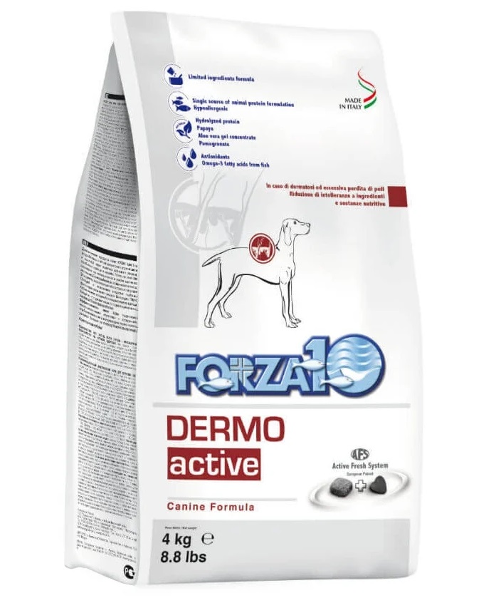 фото Сухой корм для собак forza10 active line dermo, рыба, 4кг