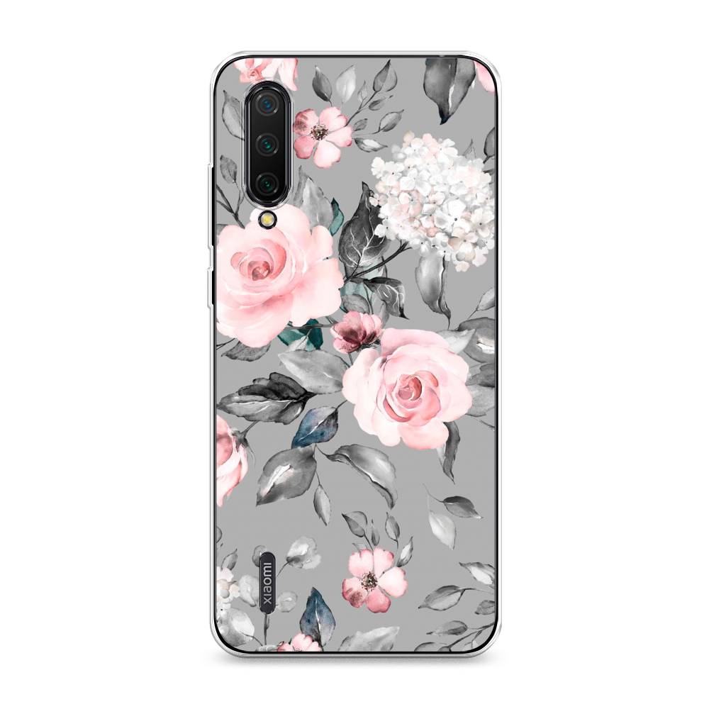 

Чехол Awog "Розы на сером" для Xiaomi Mi CC9, 36150-8