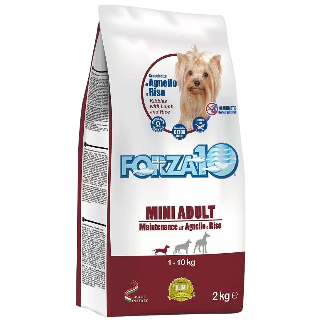 Сухой корм для собак Forza10 Maintenance Adult Small, ягненок, рис, 2кг