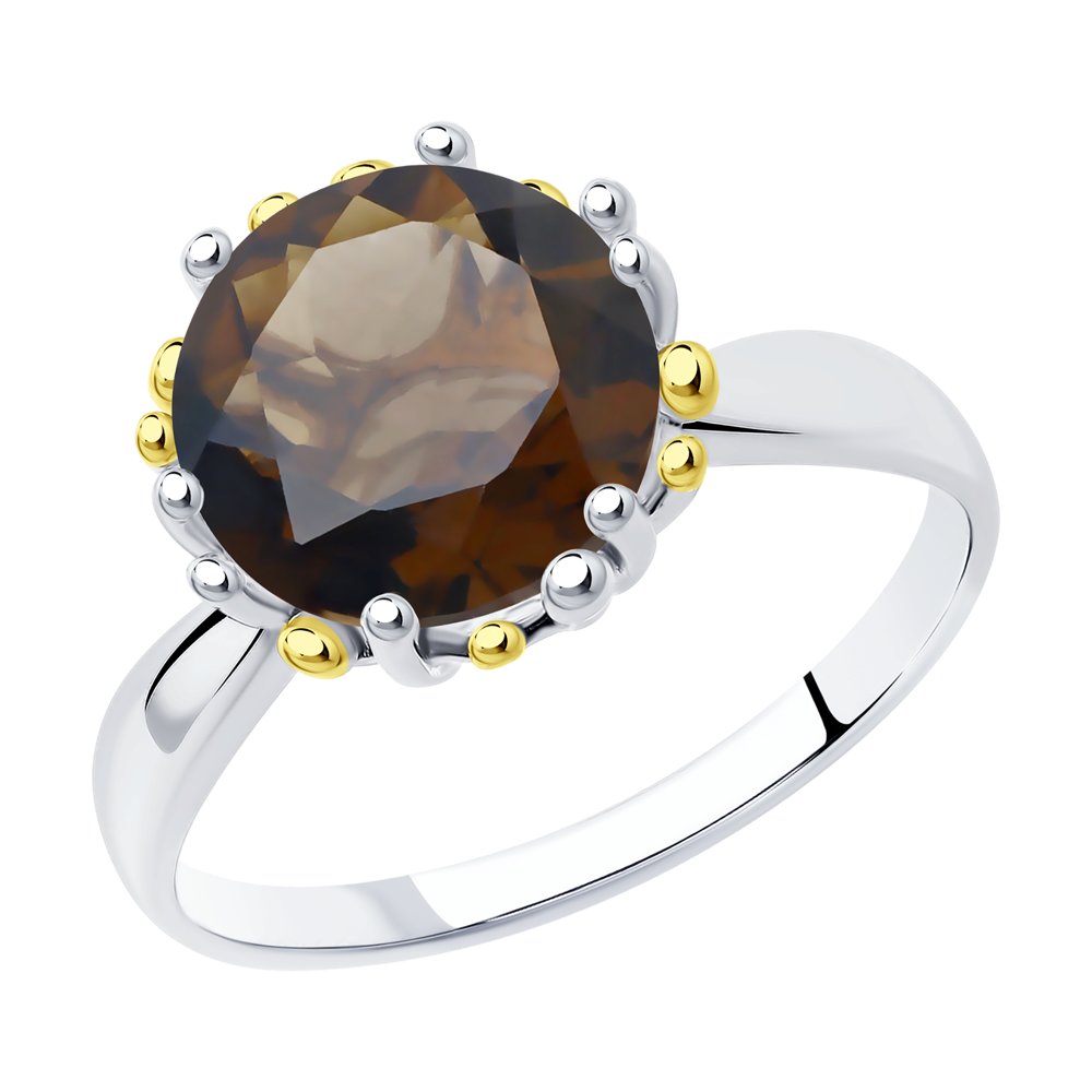 

Кольцо из серебра р. 18 SOKOLOV 92011722, раухтопаз, 92011722