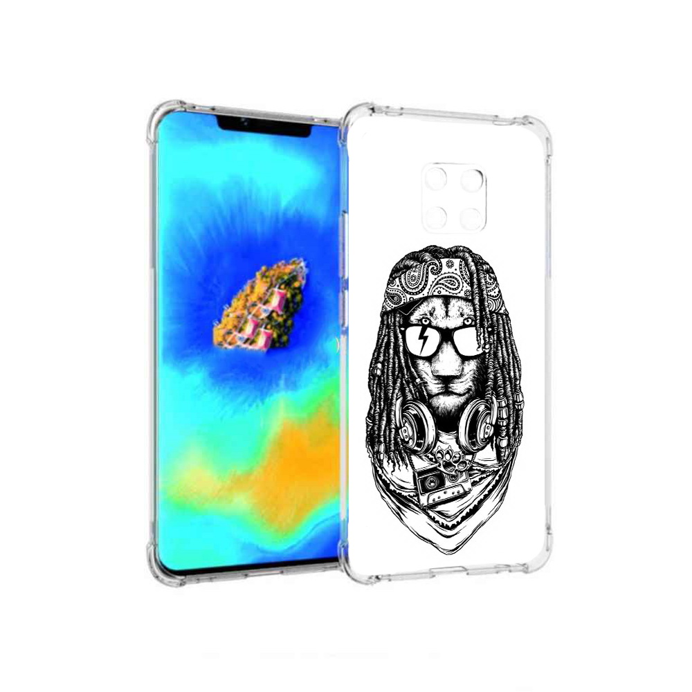 

Чехол MyPads дреды льва для Huawei Mate 20 Pro, Прозрачный, Tocco