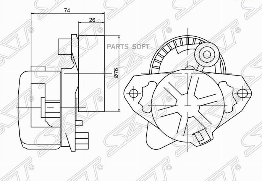 

Натяжитель Приводного Ремня Mercedes-Benz C/E/Clk/Slk/Sprinter 1,8-2,3 02- Sat арт. ST2722