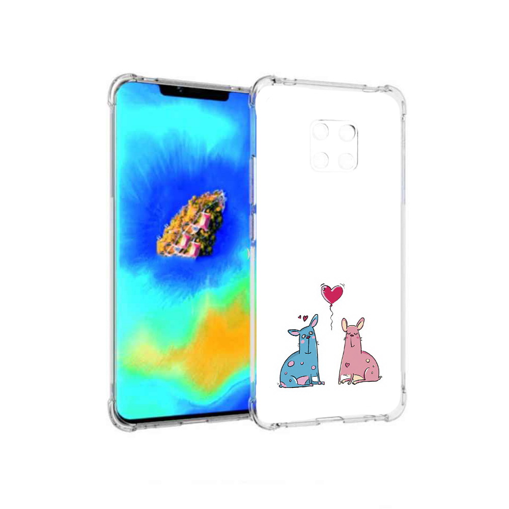 

Чехол MyPads Лама любовь для Huawei Mate 20 Pro, Прозрачный, Tocco