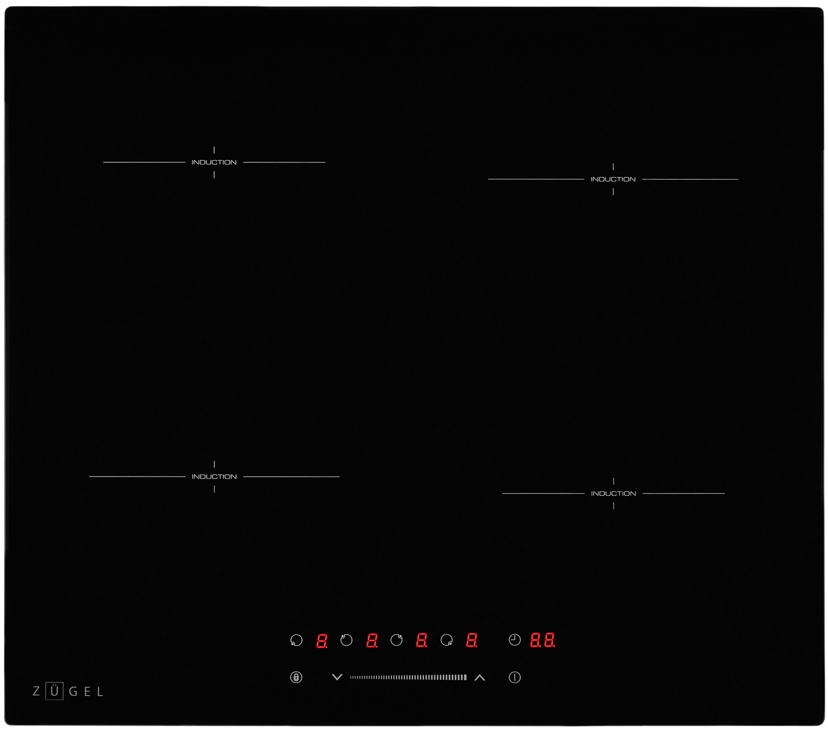 Встраиваемая варочная панель индукционная ZUGEL ZIH604B
