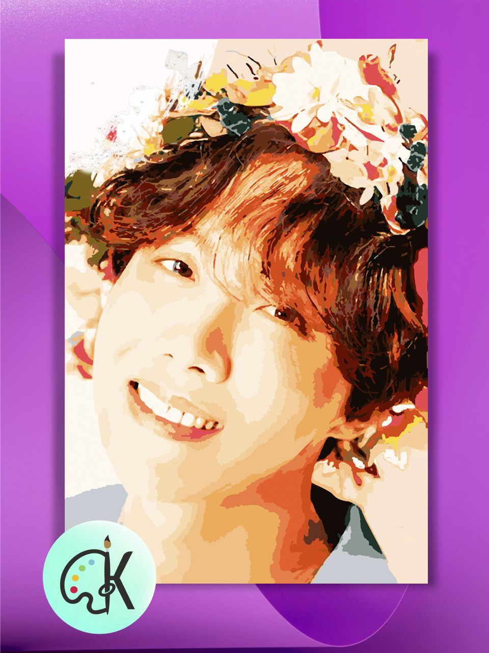 

Картина по номерам на холсте Культура Цвета BTS J-Hope Flowers, 40 х 60 см, BTS J-Hope Flowers