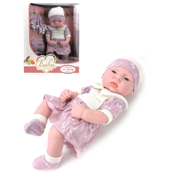 

Пупс Город игр Anna De Wailly. Baby, 35 см, цвет: фуксия