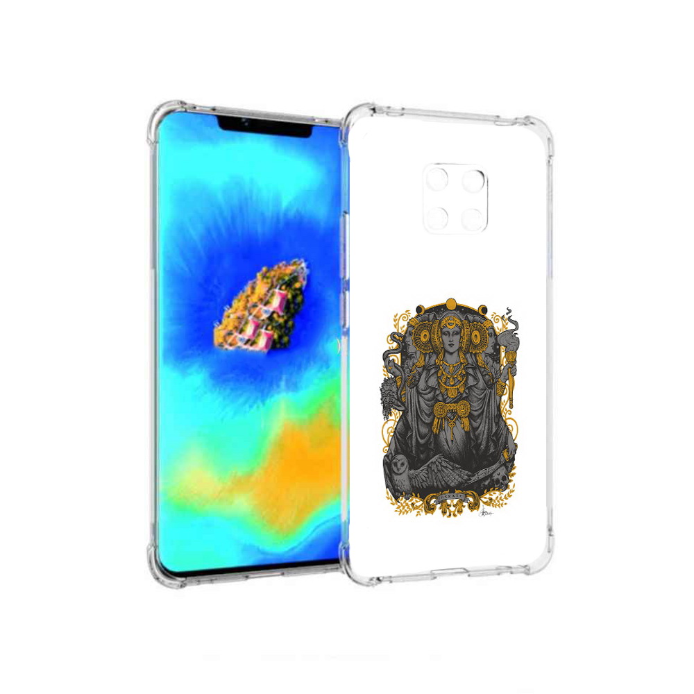

Чехол MyPads божество с золотыми элементами для Huawei Mate 20 Pro, Прозрачный, Tocco