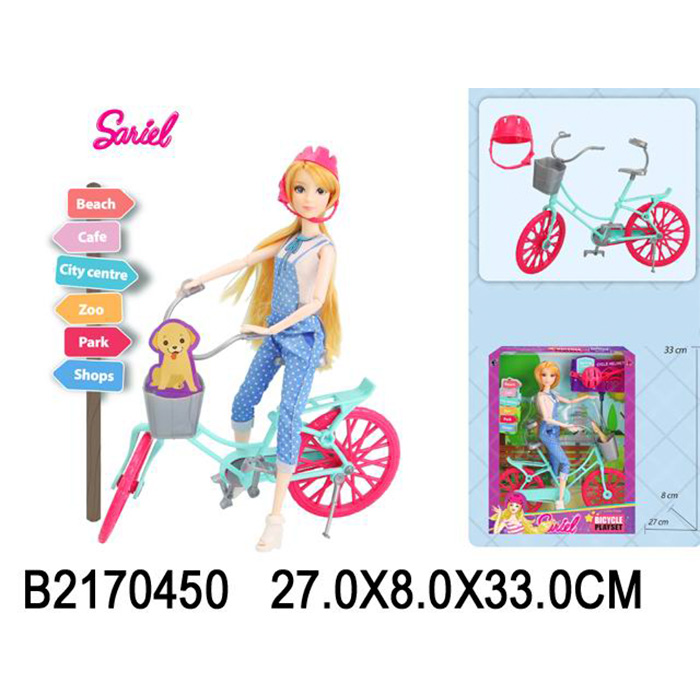 

Кукла 91030-E Sariel на велосипеде в кор., 809-811