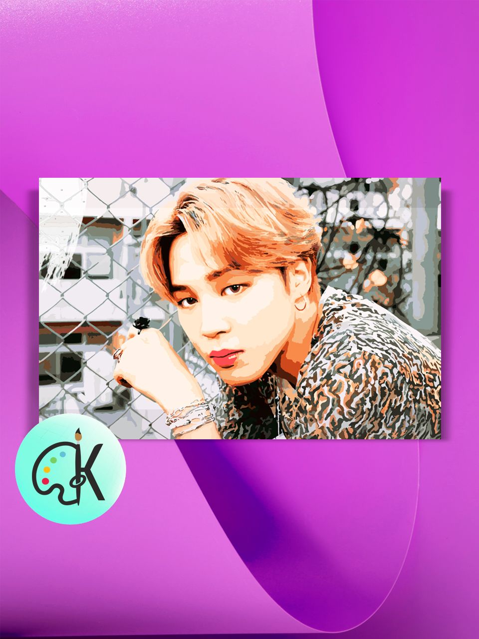 

Картина по номерам на холсте Культура Цвета BTS Bangtan Boys Чимин, 40 х 50 см, BTS Bangtan Boys Чимин