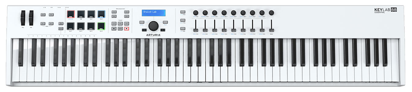 фото Midi-контроллер arturia keylab essential 88 white