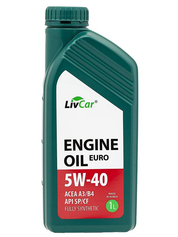 LIVCAR ENGINE OIL EURO 5W40 ACEA A3B4 API SP Масло моторное синтетическое 1л