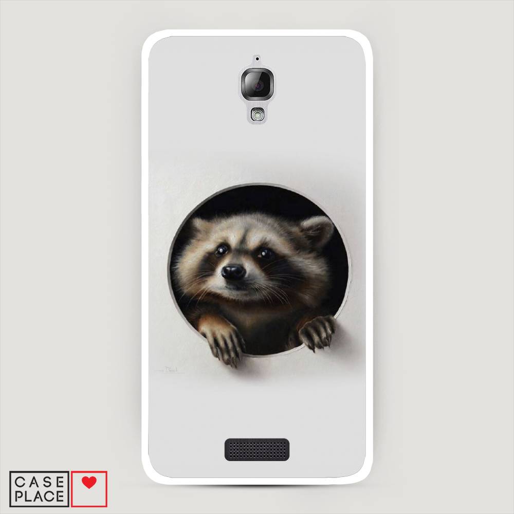 

Чехол Awog на Lenovo S660 / Леново S660 "Любопытный енот", 110650-1