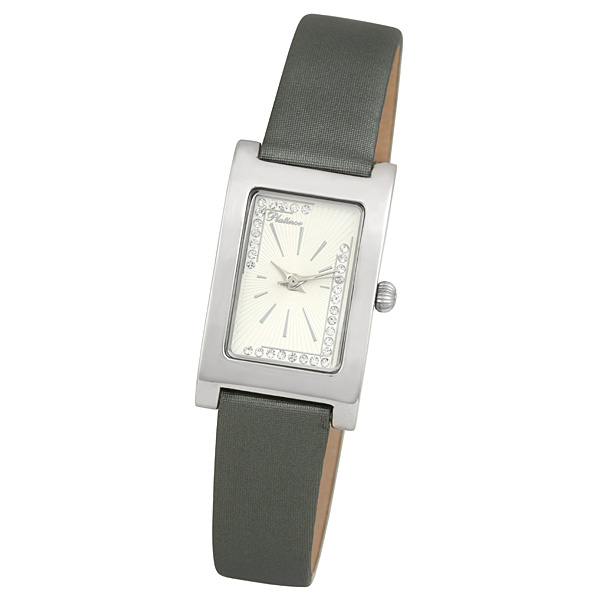 Часы женские наручные кварцевые серебряные Platinor 
