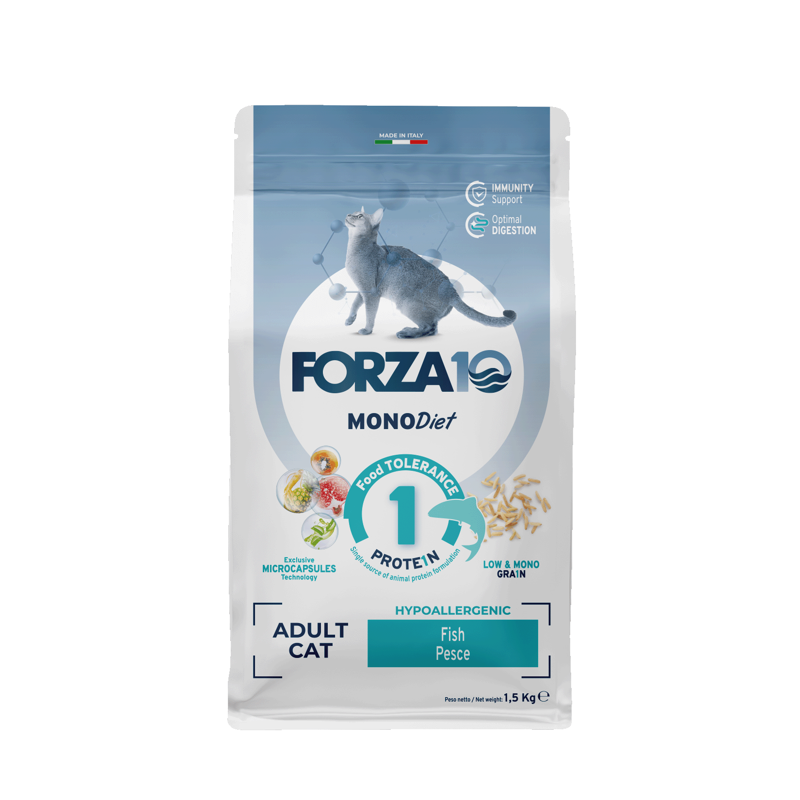 Сухой корм для кошек Forza10 Regulat Diet, при аллергии, океаническая рыба, 1,5кг