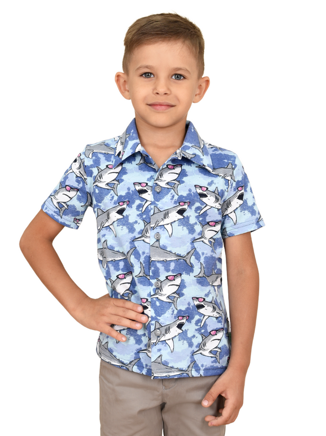 

Рубашка для мальчиков LIDEKO kids 231-20 цв. голубой р. 116, 231-20
