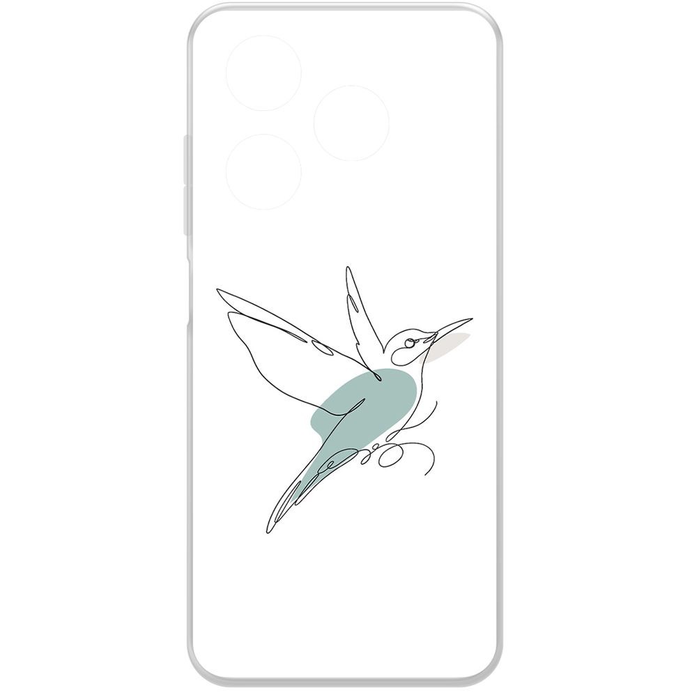 

Чехол-накладка Krutoff Clear Case Легкость для TECNO Spark 20, Прозрачный