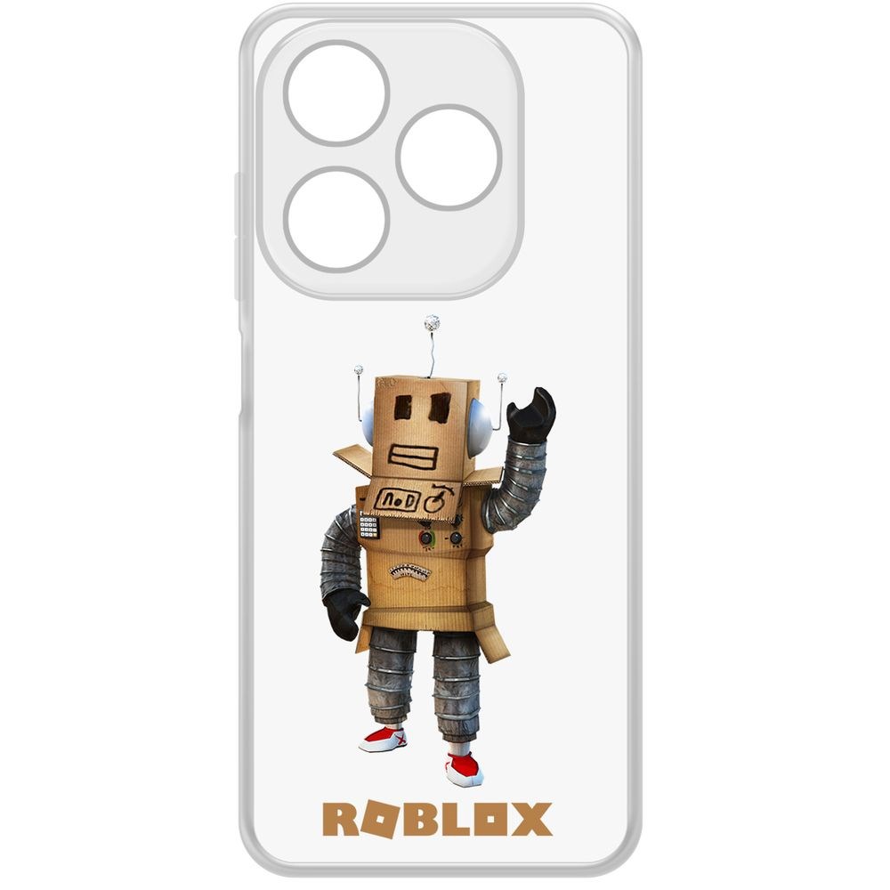 

Чехол-накладка Krutoff Clear Case Roblox-Мистер Робот для TECNO Spark 20, Прозрачный