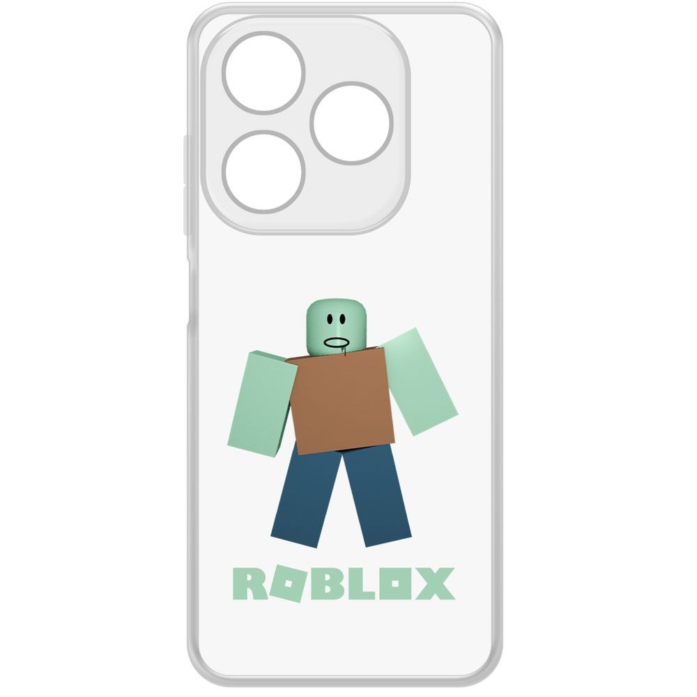 

Чехол-накладка Krutoff Clear Case Roblox-Зомби для TECNO Spark 20, Прозрачный