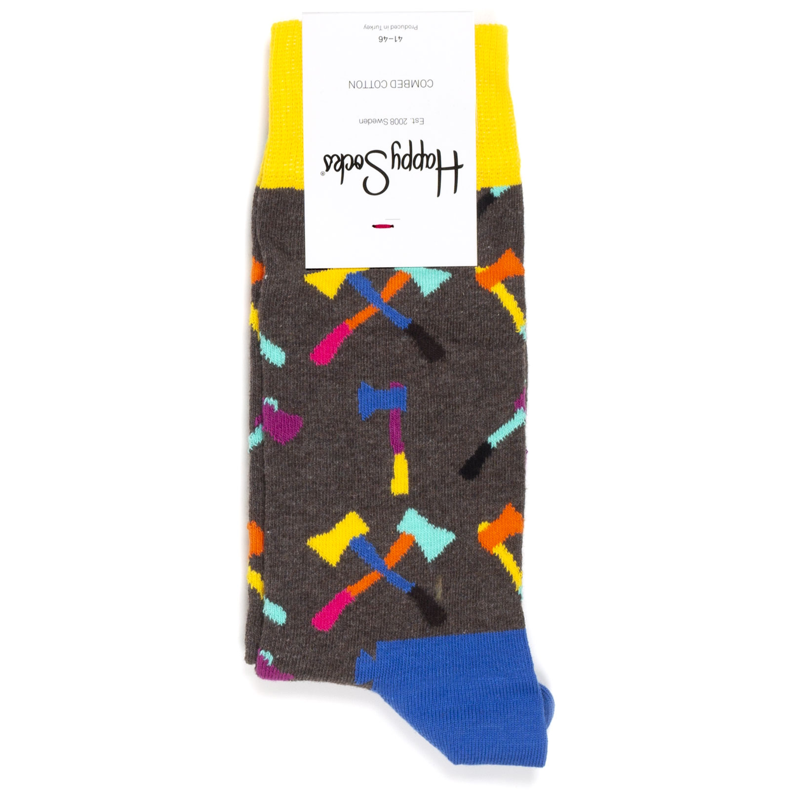 Носки унисекс Happy Socks Axe коричневые 36-40