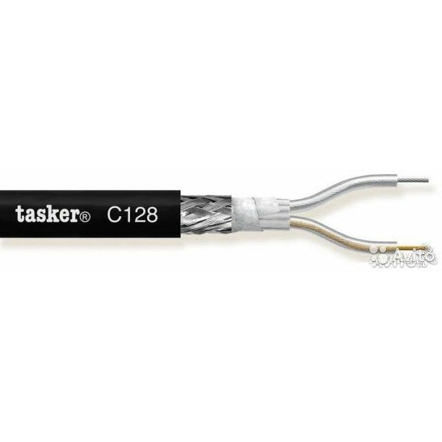 фото Кабель микрофонный в нарезку tasker c128 black