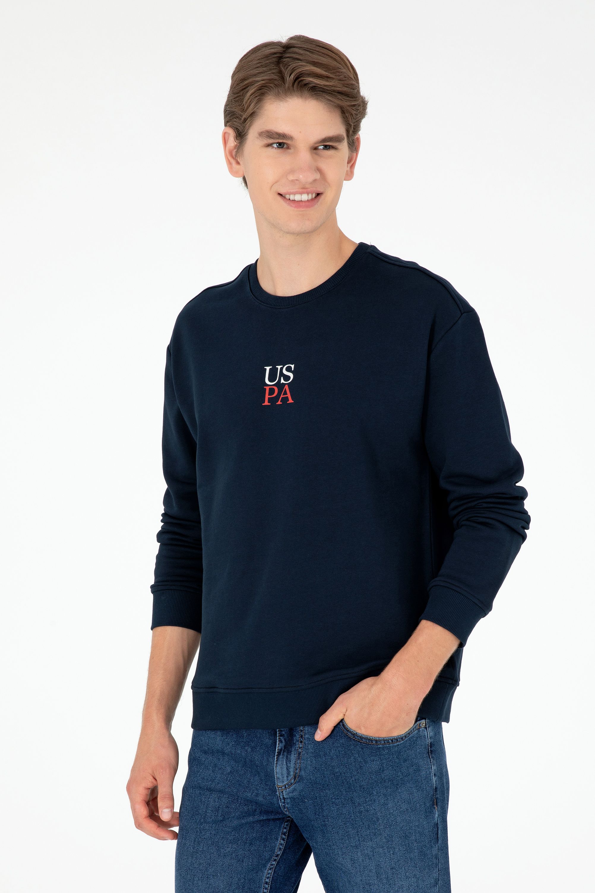 Свитшот мужской US POLO Assn G081SZ0820TOSBA синий 2XL 4360₽