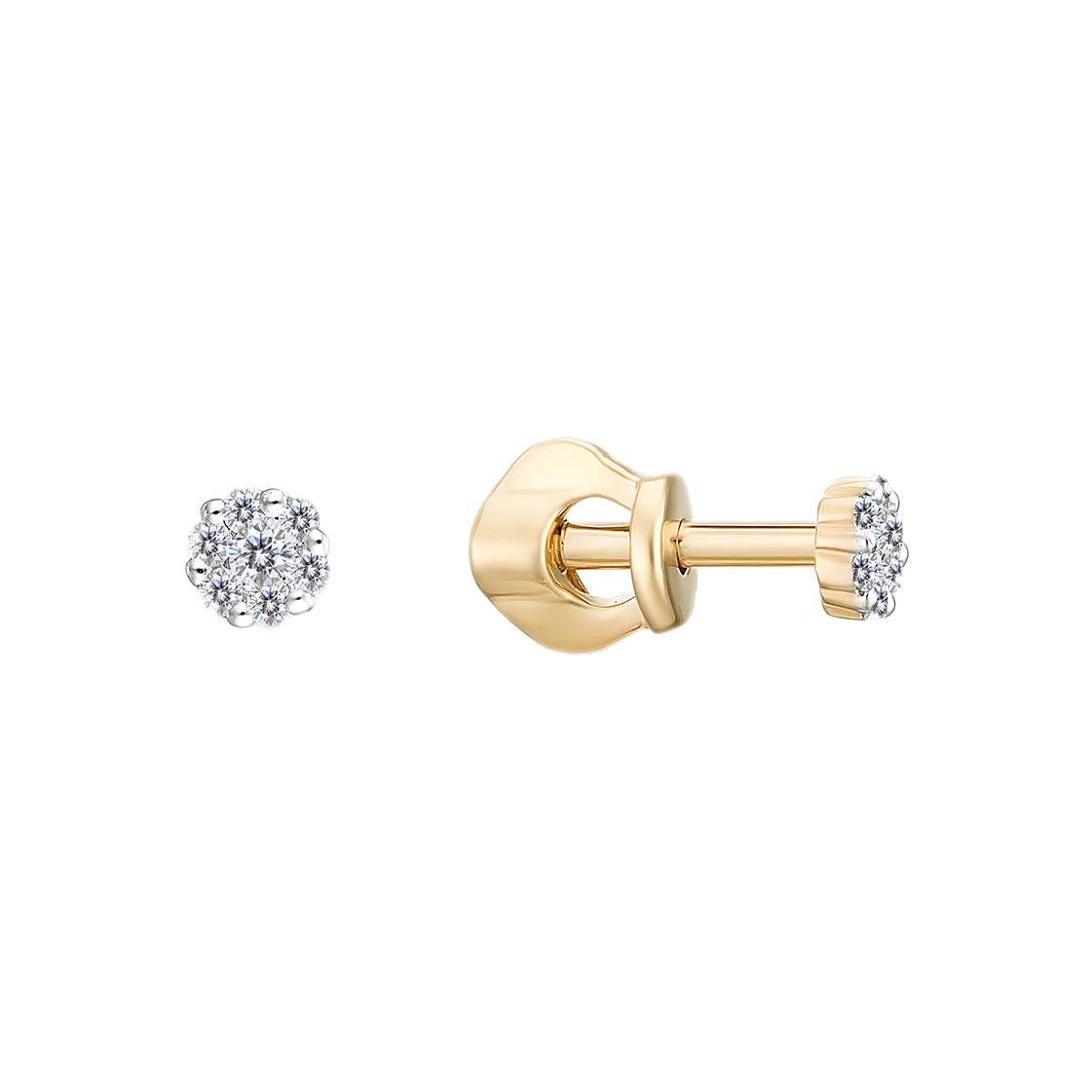 

Серьги из красного золота с бриллиантом Veronika S112-602BR, S112-602BR