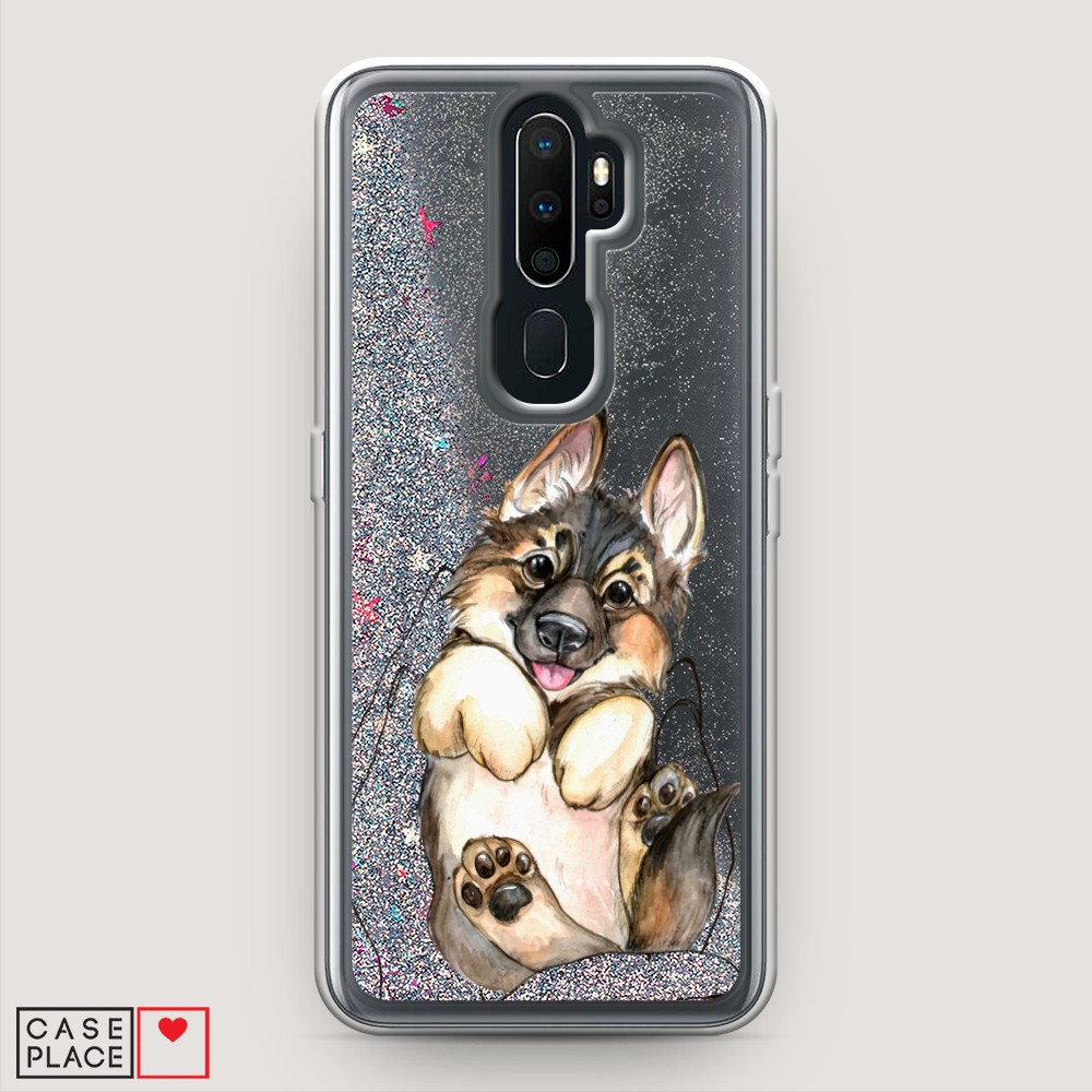 

Чехол Awog на Oppo A9 (2020) "Овчарка в ладошках", Разноцветный, 251991-1