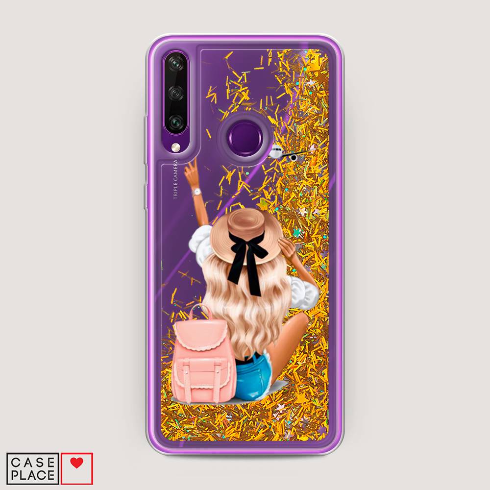 

Чехол Awog на Huawei Y6p "Автостопом самолетом", Бежевый;розовый;голубой, 6103290-1