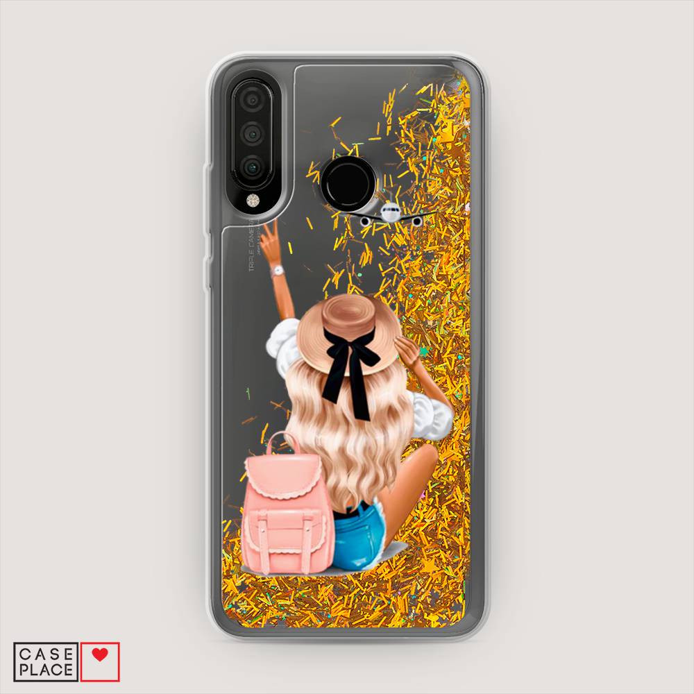 

Чехол Awog на Huawei P30 Lite "Автостопом самолетом", Бежевый;розовый;голубой, 67990-1