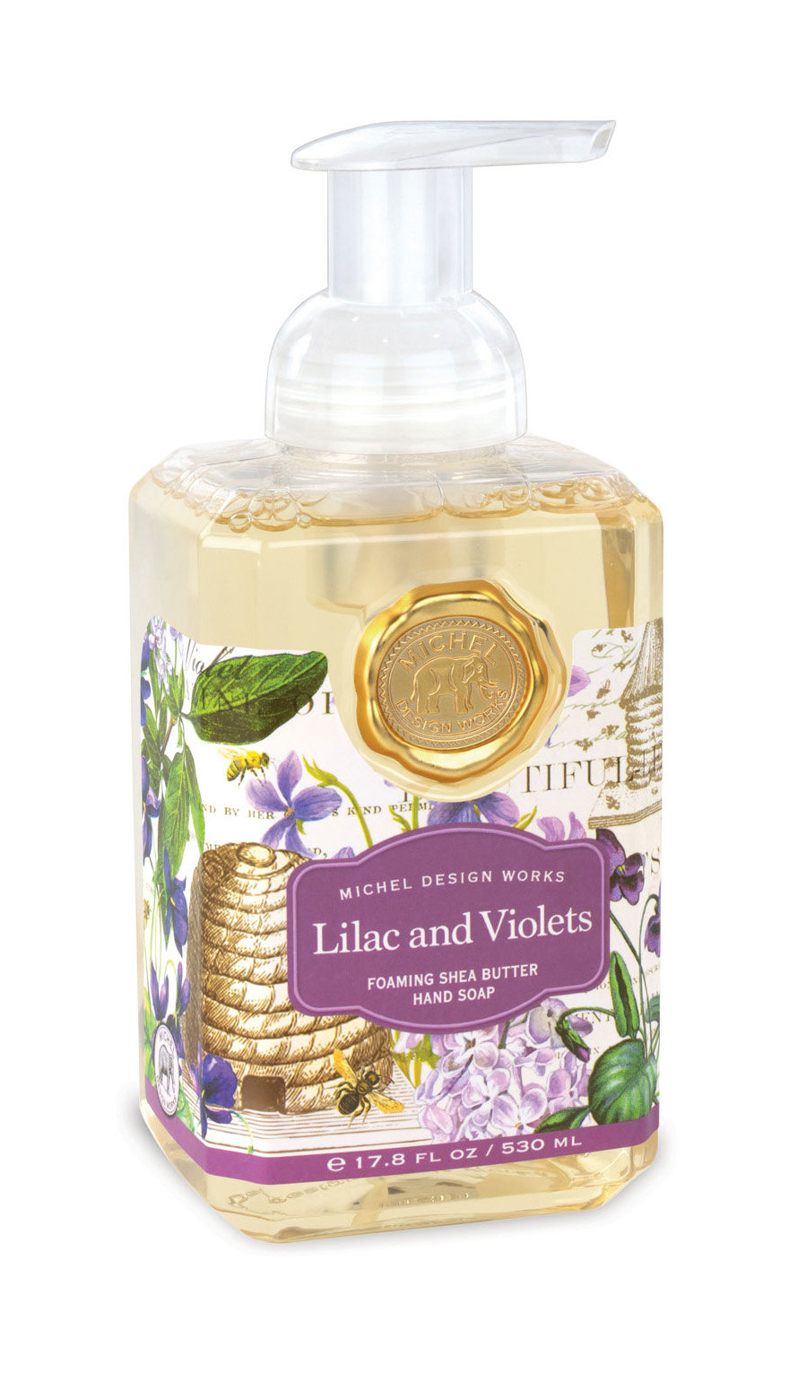 фото Мыло michel design works lilac and violets foaming shea butter, 530мл