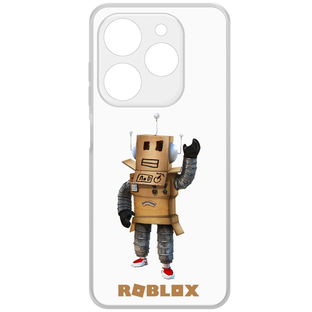 

Чехол-накладка Krutoff Clear Case Roblox-Мистер Робот для TECNO Spark 20С, Прозрачный