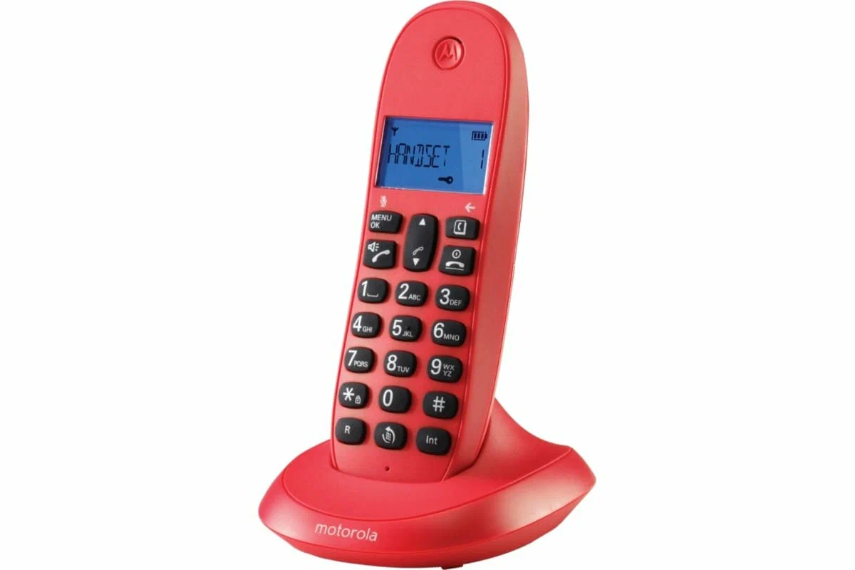 

Радиотелефон Motorola C1001LB+, красный (107c1001cereza), C1001LB+