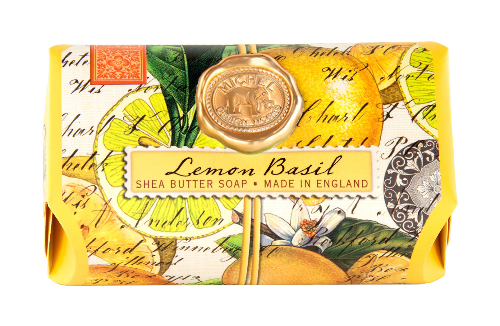 фото Мыло michel design works для тела lemon basil shea butter soap 246 гр