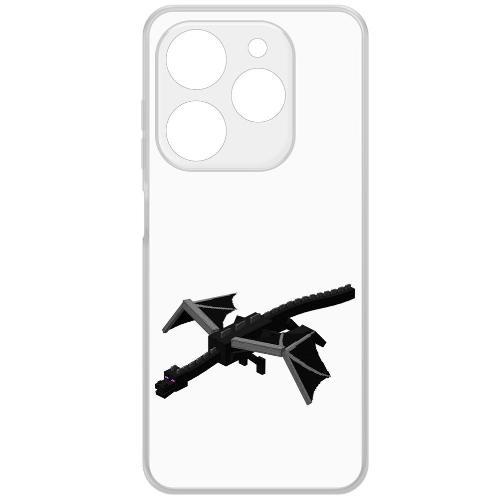 

Чехол-накладка Krutoff Clear Case Minecraft-Дракон Края для Tecno Spark 20С, Прозрачный