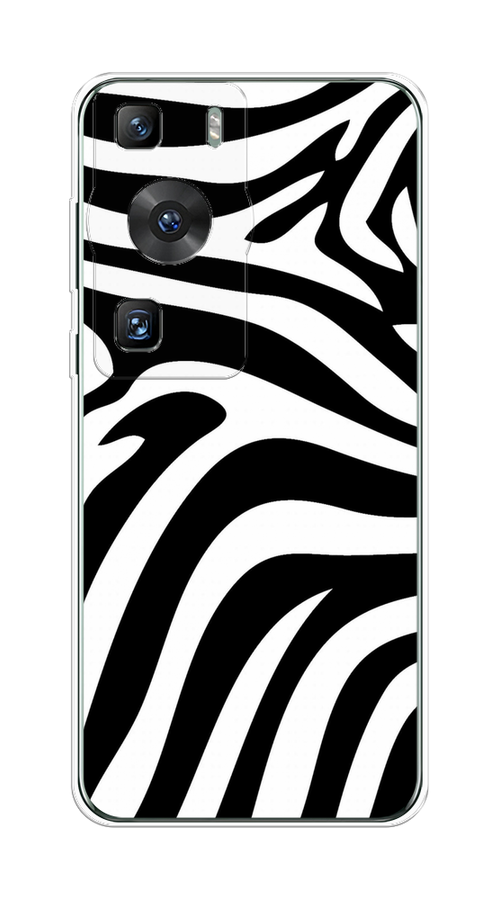

Чехол на Huawei P60/P60 Pro "Полоски зебры", Черный;белый;бежевый, 6121150-1