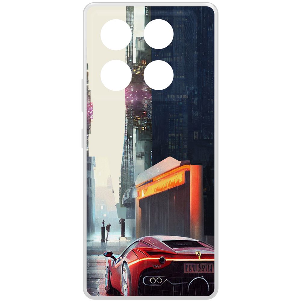 

Чехол-накладка Krutoff Clear Case Сити для INFINIX GT 20 Pro, Прозрачный
