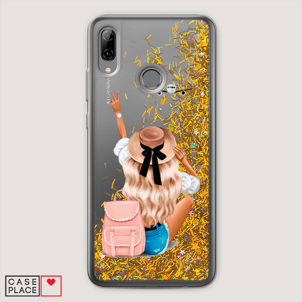 

Чехол Awog на Honor 10 Lite "Автостопом самолетом", Бежевый;розовый;голубой, 67590-1