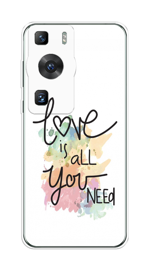 

Чехол на Huawei P60/P60 Pro "Love is all you need", Белый;черный;зеленый, 6121150-1