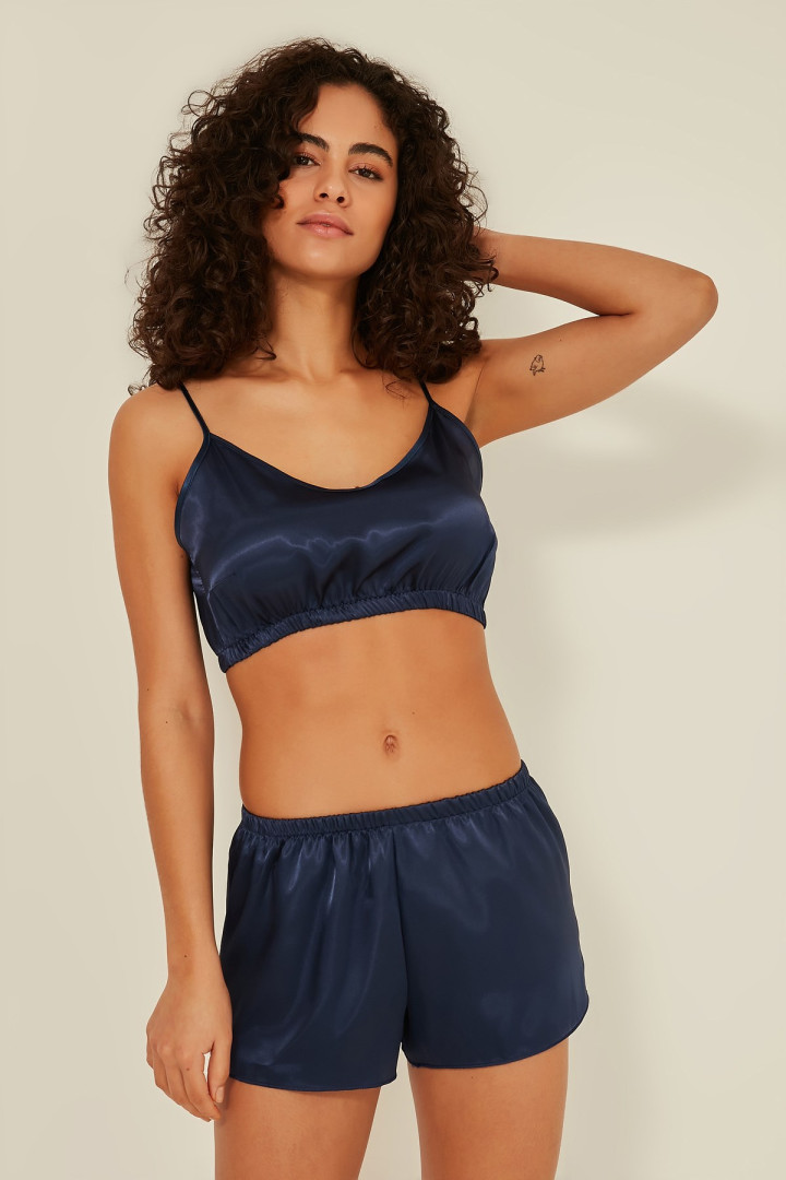 

Пижама женская Camasir City 25455 синяя S (товары доставляются из-за рубежа), 25455