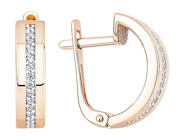

Серьги из золота Kari Jewelry 232377, фианит, 232377