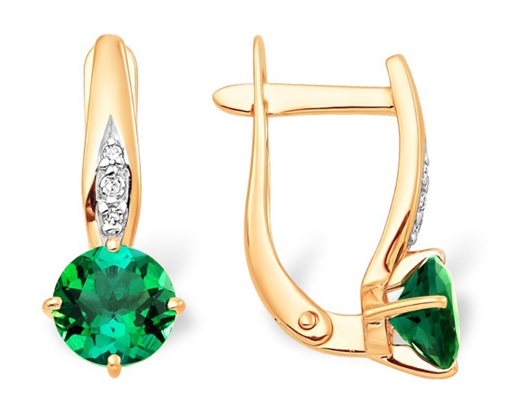 

Серьги из золота Kari Jewelry 232243, бриллиант, 232243