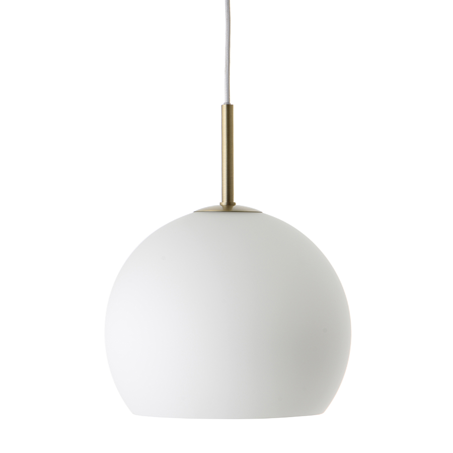 фото Лампа подвесная ball, 20хø25 см, белое опаловое стекло frandsen