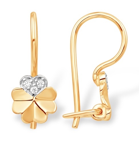 

Серьги из золота Kari Jewelry 232231, фианит, 232231